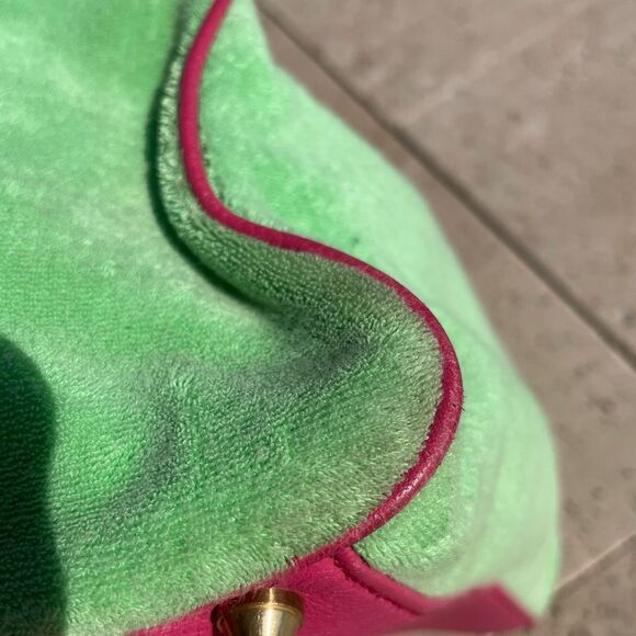 Rare Vintage Juicy Couture Daydreamer green and pink bag Y2K - Picture 16 of 17